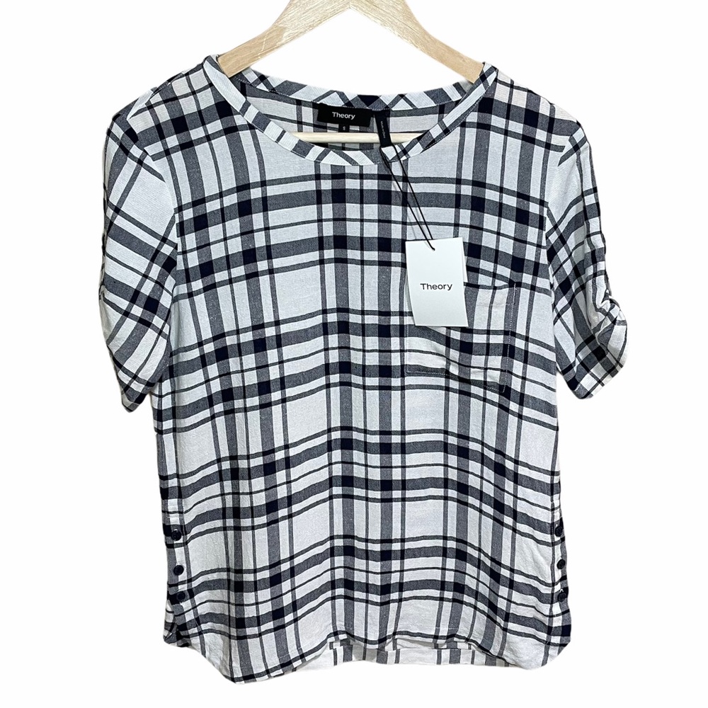 Theory Plaid shirt